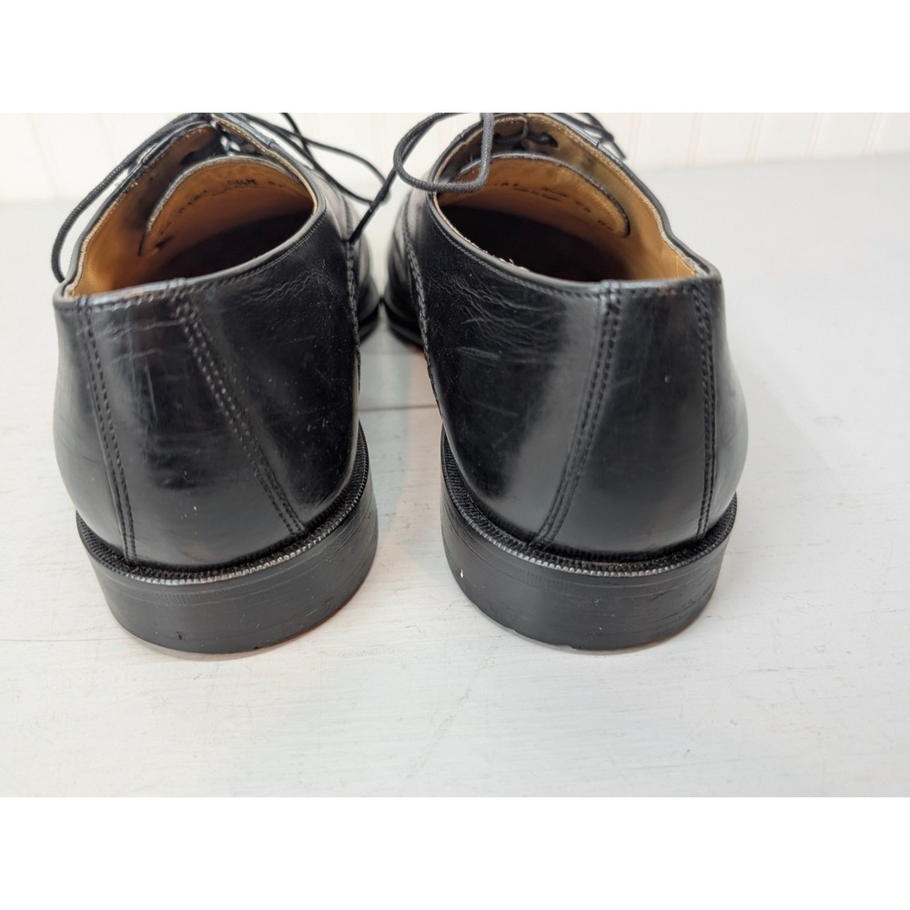Johnston & Murphy Oxford Dress Shoes Men's Size 9.5M Leather Lace Up Black India - Picture 5 of 8